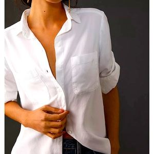 Grayson NEW white button down shirt size 01 (small)